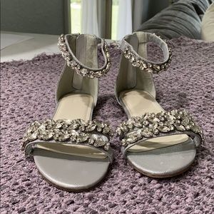 David’s Bridal Silver Sandal